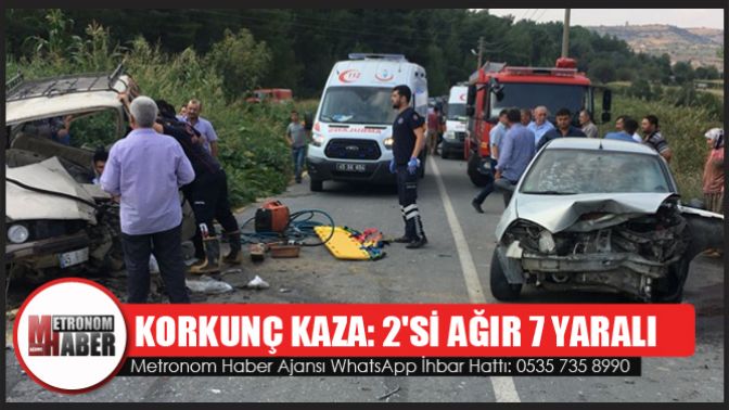 Korkunç Kaza: 2Si Ağır 7 Yaralı