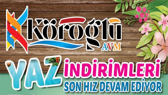 Köroğlu AVM’de yaz indirimleri devam ediyor