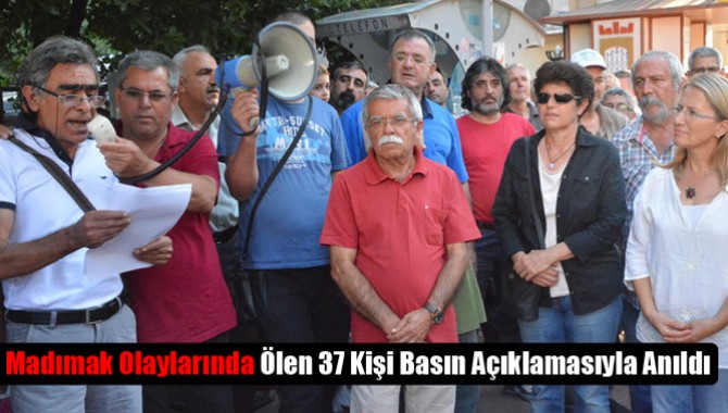 Madımak Olaylarında Ölen 37 Kişi Basın Açıklamasıyla Anıldı