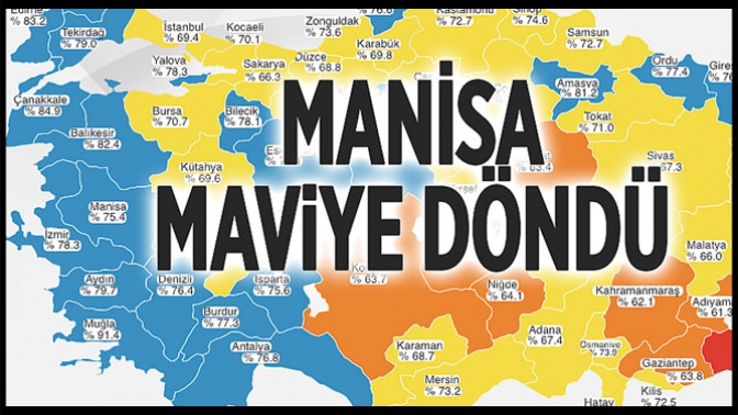 Manisa Aşı Haritasında Mavi Kategoriye Geçti