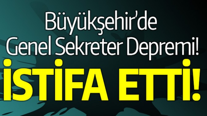 Manisa Büyükşehir Belediyesi Genel Sekreteri Halil Memiş istifa etti