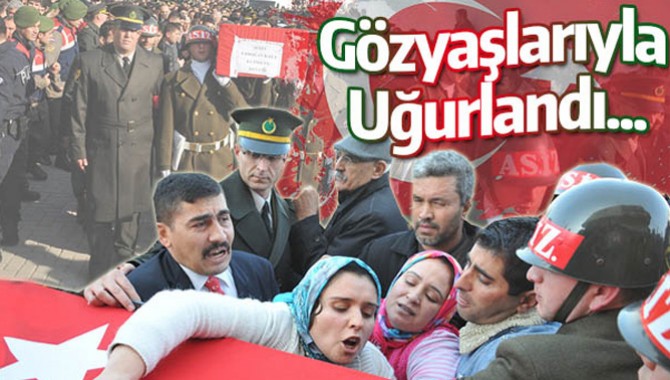 Manisa Şehidini Böyle Uğurladı