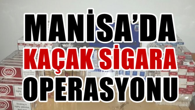 Manisa'da Bandrolsüz Sigara Ele Geçirildi