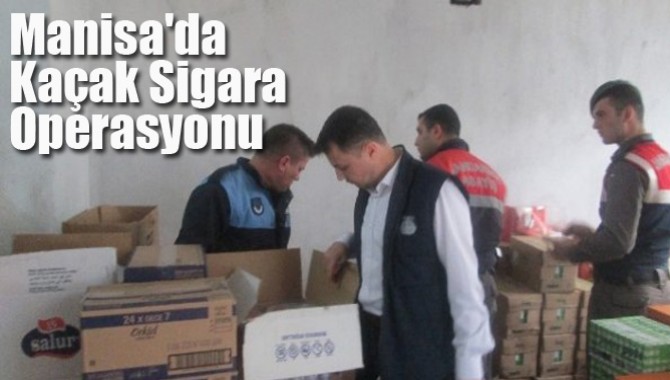 Manisa'da Kaçak Sigara Operasyonu