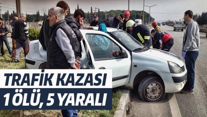 Manisa'da Trafik Kazası: 1 Ölü, 5 Yaralı