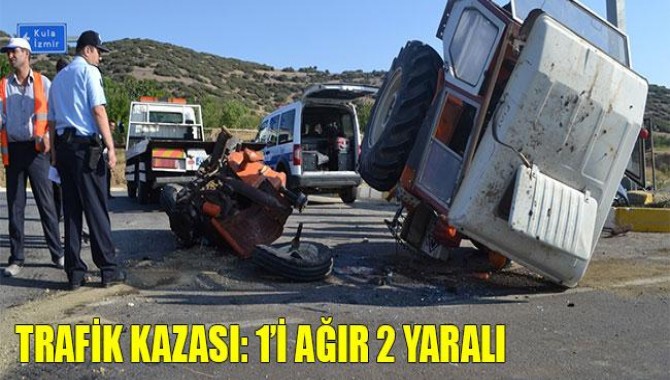 Manisa'da Trafik Kazası: 2 Yaralı