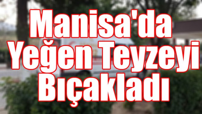 Manisa'da Yeğen Teyzeyi Bıçakladı