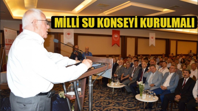 Milli Su Konseyi Kurulmalı