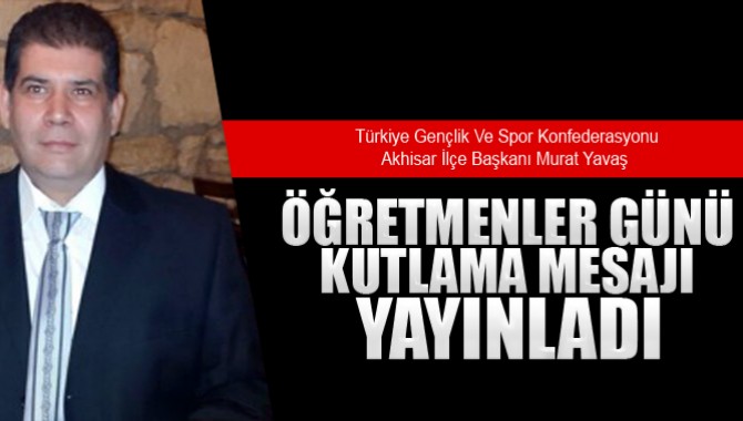 Murat Yavaş, Öğretmenler Günü Mesajı Yayınladı