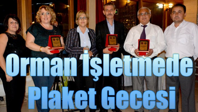 Orman İşletmede Plaket Gecesi