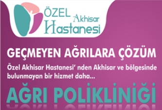 Özel Akhisar Hastanesinden Geçmeyen Agrılara Çözüm