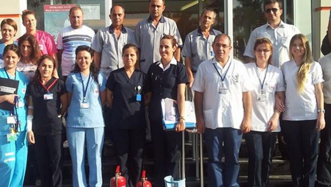 Özel Doğuş Hastanesinde Sivil Savunma ve Yangın Tatbikatı Yapıldı