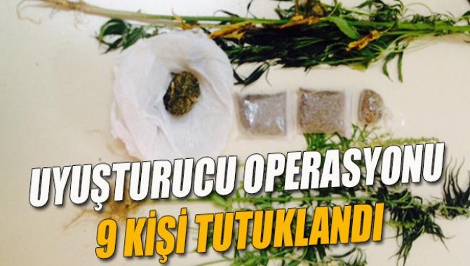 Salihli’de Uyuşturucu Operasyonu: 9 Kişi Tutuklandı