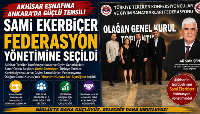 Sami Ekerbiçer Federasyon Yönetimine Seçildi