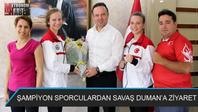 Şampiyon Sporculardan Savaş Duman’a Ziyaret