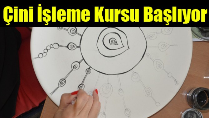 Sanat Atölyesinde Çini İşleme Kursu Başlıyor