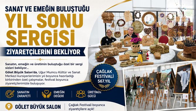 Sanat ve Emeğin Buluştuğu Yıl Sonu Sergisi Ziyaretçilerini Bekliyor
