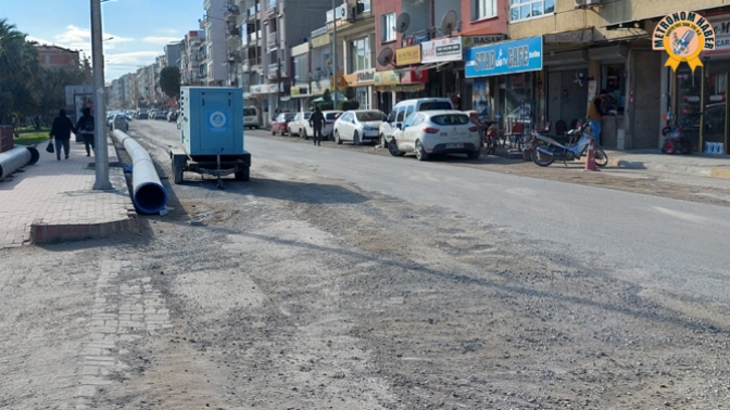 Sanayi Yolunda Altyapı Çalışmaları Tüm Hızıyla Devam Ediyor