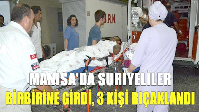 Suriyeliler Birbirine Girdi, 3 Kişi Bıçaklandı