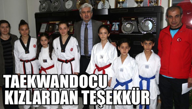 TAEKWANDOCU KIZLARDAN TEŞEKKÜR