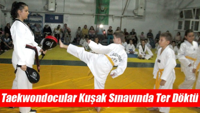 Taekwondocular Kuşak Sınavında Ter Döktü