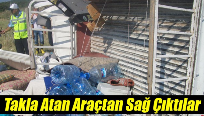 Takla Atan Araçtan Sağ Çıktılar