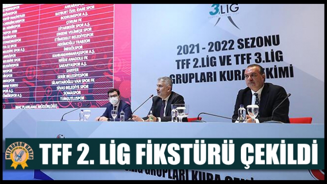 TFF 2. Lig fikstürü çekildi