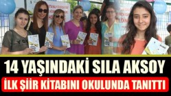 14 Yaşındaki Sıla Aksoy İlk Şiir Kitabını Okulunda Tanıttı