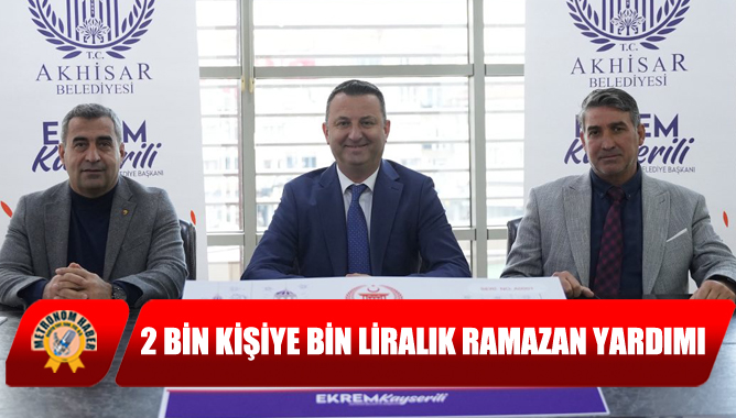 2 bin kişiye Bin liralık Ramazan Yardımı