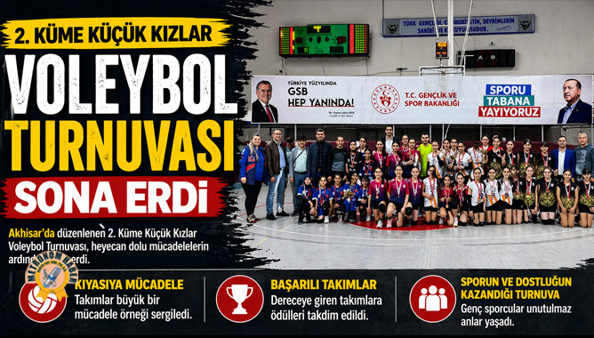 2. Küme Küçük Kızlar Voleybol Turnuvası, sona erdi