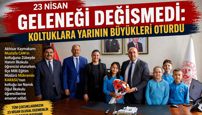 23 Nisan Geleneği Değişmedi: Koltuklara Yarının Büyükleri Oturdu