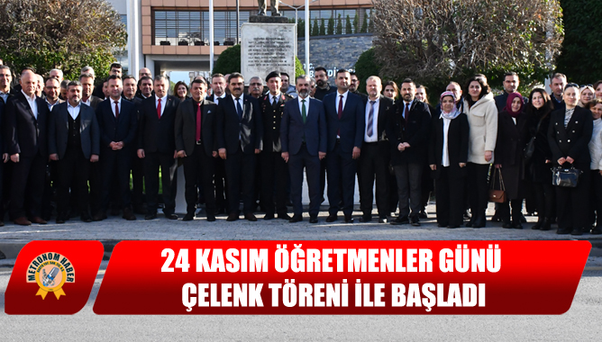 24 Kasım Öğretmenler Günü Çelenk töreni ile başladı