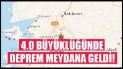 4.0 Büyüklüğünde Deprem Meydana Geldi
