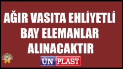 Ağır Vasıta Ehliyetli Bay Elemanlar Alınacaktır