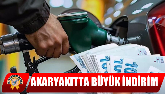 Akaryakıtta Büyük İndirim