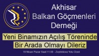 Akhisar Balkan Göçmenleri Yeni Binası Açılış Töreni