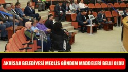 Akhisar Belediyesi meclis gündem maddeleri belli oldu