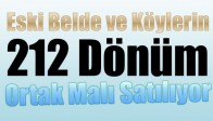 Akhisar’da Eski Belde ve Köylerin 212 Dönüm Ortak Malı Satılıyor