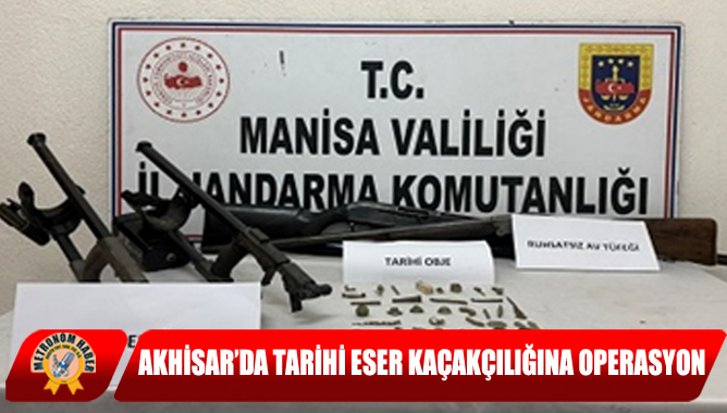 Akhisar’da Tarihi Eser Kaçakçılığına Operasyon