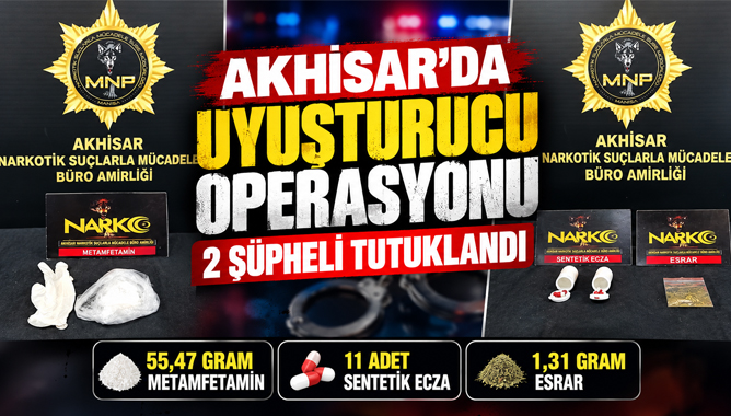 Akhisar’da Uyuşturucu Operasyonu: 2 Şüpheli Tutuklandı