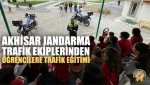 Akhisar Jandarma Trafik Ekiplerinden Öğrencilere Trafik Eğitimi