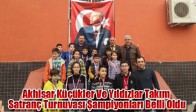 Akhisar Küçükler Ve Yıldızlar Takım Satranç Turnuvası Şampiyonları Belli Oldu