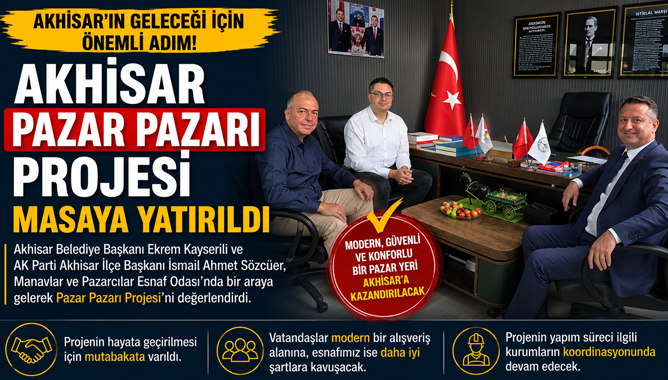 Akhisar Pazar Pazarı Projesi Masaya Yatırıldı