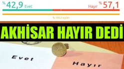 Akhisar Referandumda hayır dedi