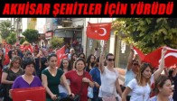 Akhisar Şehitler İçin Yürüdü