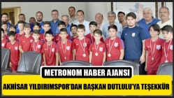 Akhisar Yıldırımspor’dan Başkan Dutlulu’ya teşekkür
