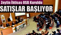 Akhisar Zeytin İhtisas OSB Kuruldu ve Satışlar Başlıyor