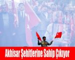 Akhisar şehitler için yürüdü!