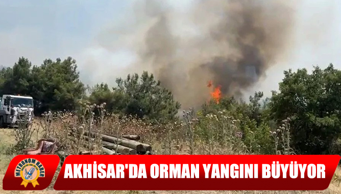 Akhisar'da Orman Yangını Büyüyor