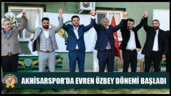 Akhisarspor'da Evren Özbey dönemi başladı